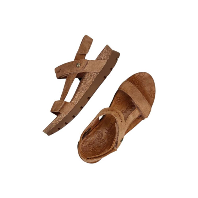 Panama Jack SELMA B10   VELOUR Sandalen Bruin SELMA B10   VELOUR large