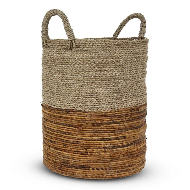 Safaary Rieten mand van zeegras naturel bali- HHRB0407 large