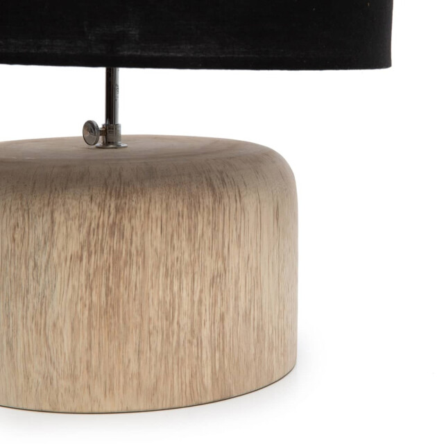 Bazar Bizar Teak wood tafellamp naturel JABR064NB large