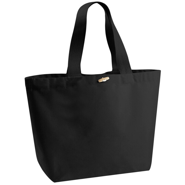 Westford Mill Biologische marina xl tote bag UTFK987_black large