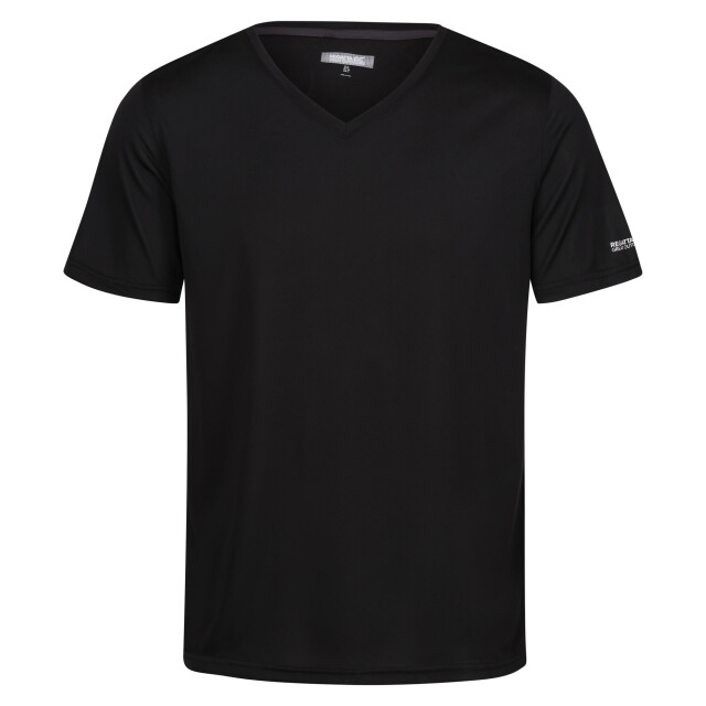Regatta Heren fingal v hals t-shirt UTRG10859_black large