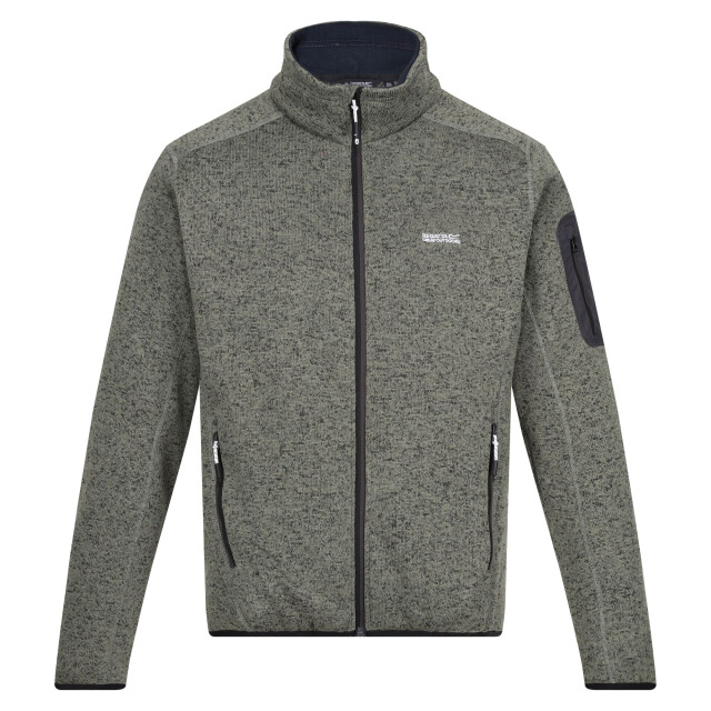 Regatta Heren newhill marl full zip fleecejack UTRG8770_agavegreenash large
