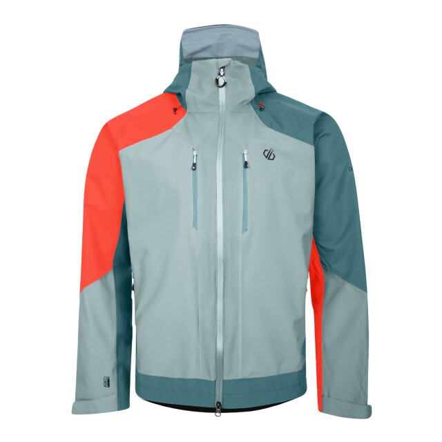 Dare2b Heren arising waterdichte jas UTRG8731_trailblazeorangeslatemediterraneangreen large