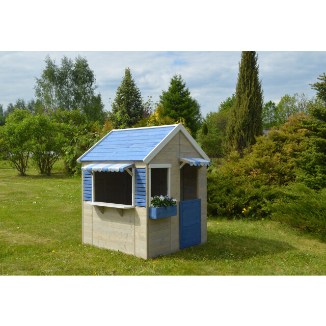 Wendi Toys Houten speelhuis strandwinkel blauw voor buiten / tuin 3047870 large