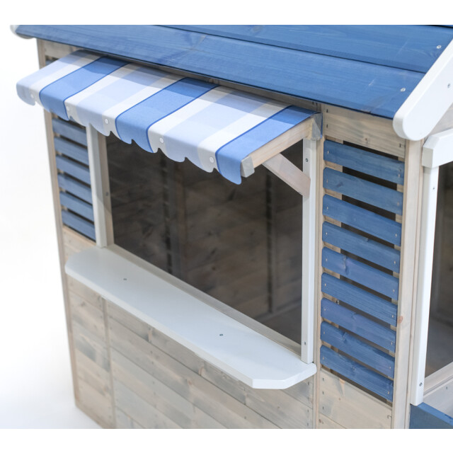 Wendi Toys Houten speelhuis strandwinkel blauw voor buiten / tuin 3047870 large
