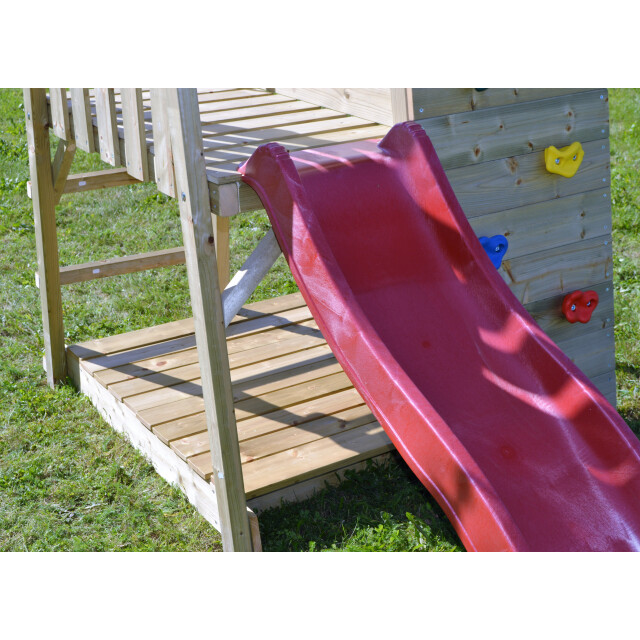 Wendi Toys Wtj2 | houten speeltoren konijn | inclusief glijbaan en klimwand | 3047871 large