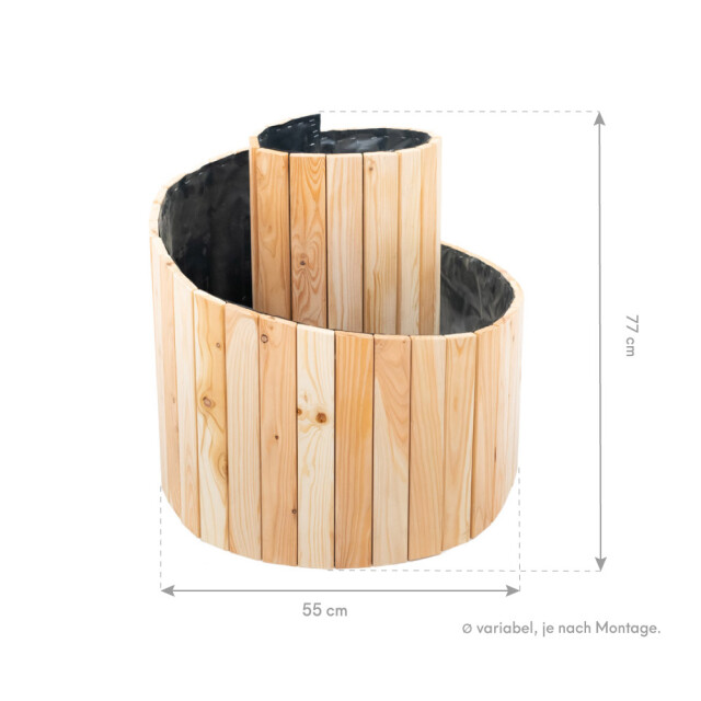 Westmann Plantenbak spiral wm102424 houten kruidenbak 55cm 3079298 large
