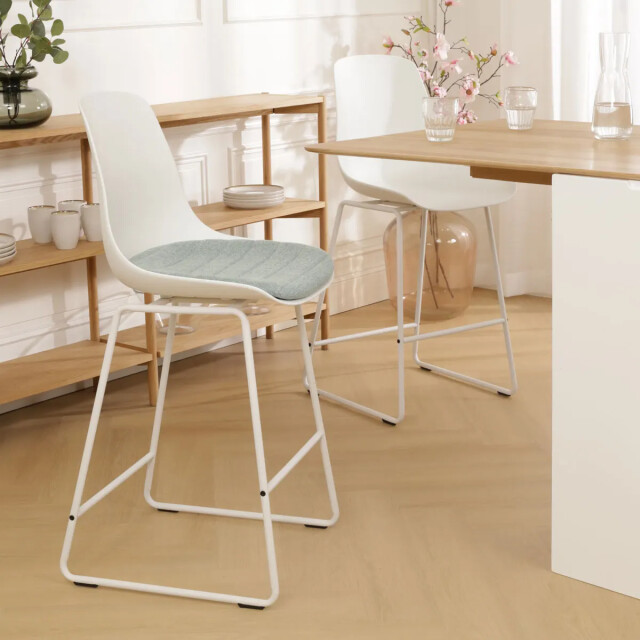 Nolon Nino-liv barkruk en zacht groen zitkussen onderstel 75 cm 2393229 large