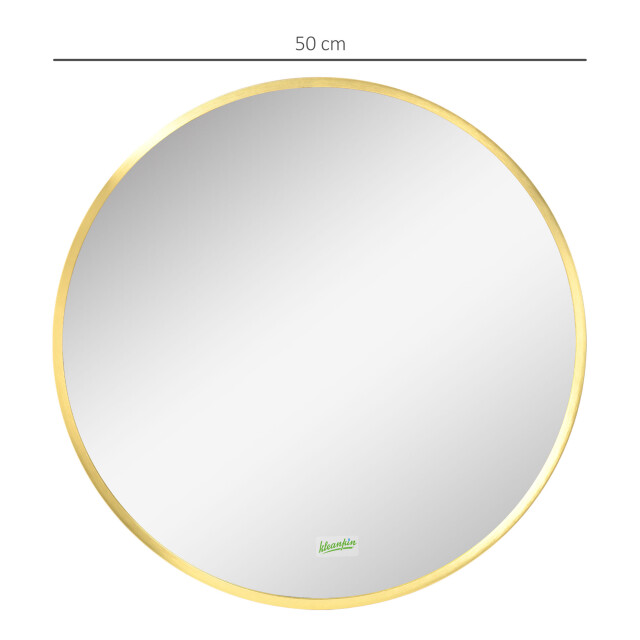 4goodz Ronde spiegel 50 cm met aluminium frame - 3079910 large