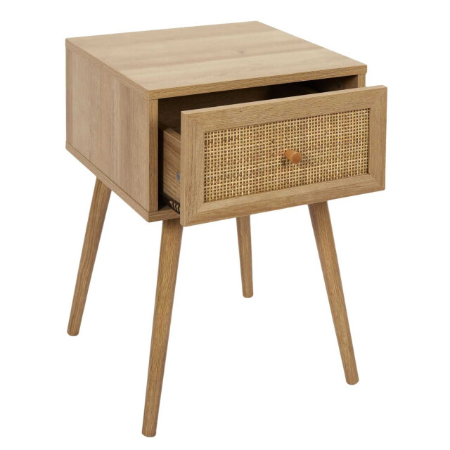Home Deco Factory 4goodz bali nachtkastje vierkant met lade 39x39x55 cm bohemian 3079808 large
