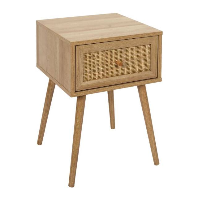 Home Deco Factory 4goodz bali nachtkastje vierkant met lade 39x39x55 cm bohemian 3079808 large