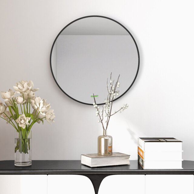 4goodz Ronde spiegel 50 cm met aluminium frame - 3079908 large