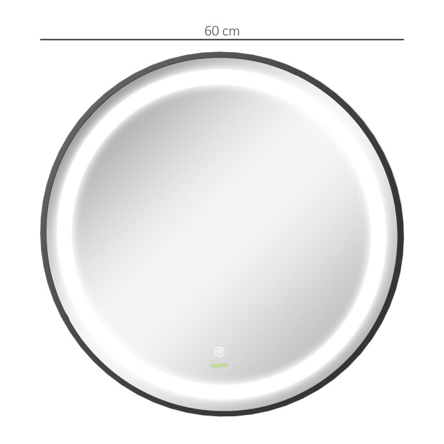 4goodz Ronde badkamerspiegel 60 cm led verlichting 834-393 - 3079907 large
