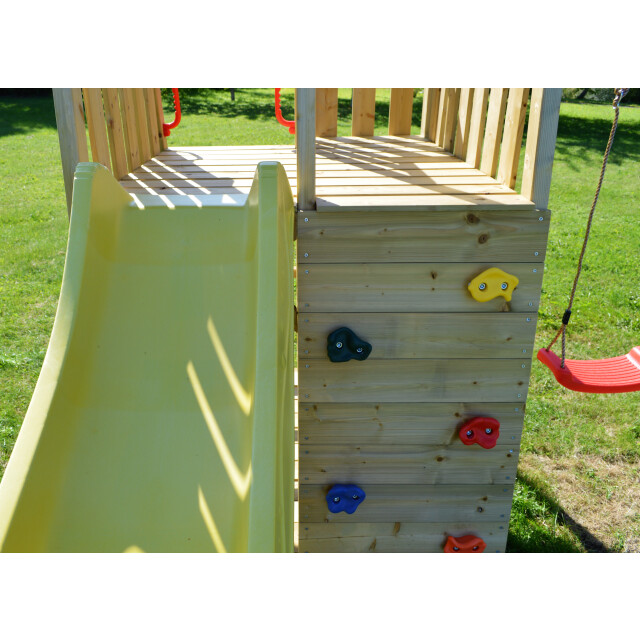 Wendi Toys Wtj1 houten speeltoren falcon inclusief glijbaan en klimwand 3071745 large