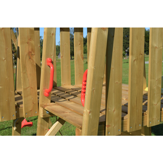 Wendi Toys Wtj1 houten speeltoren falcon inclusief glijbaan en klimwand 3071745 large