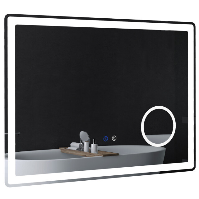 4goodz Badkamerspiegel 80x60 cm led met 3x vergroting anti-fog 3079905 large