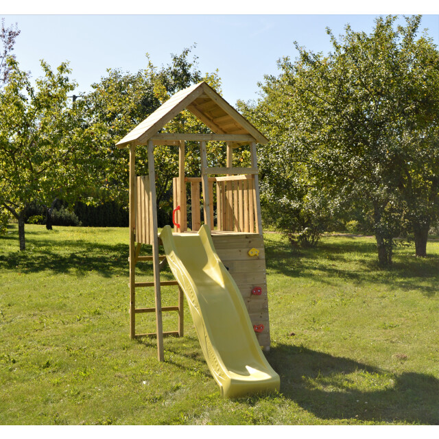 Wendi Toys Wtj1 houten speeltoren falcon inclusief glijbaan en klimwand 3071745 large