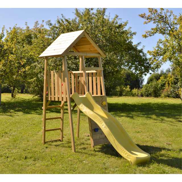 Wendi Toys Wtj1 houten speeltoren falcon inclusief glijbaan en klimwand 3071745 large