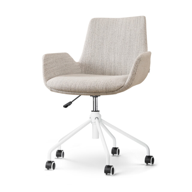 Nolon Nout-eef bureaustoel gemêleerd wit onderstel 3079654 large
