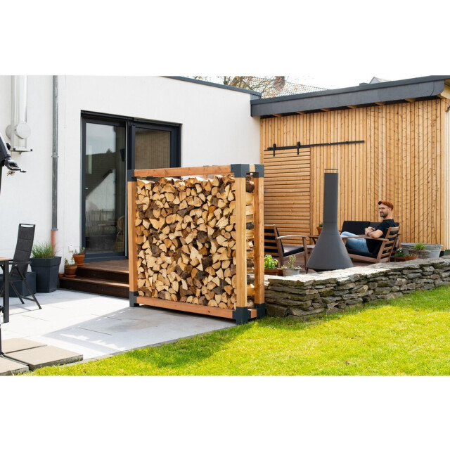 Westmann Haardhout houtopslag houtrek wmkr3030 brandhoutrek 198x40x180 cm 3047921 large