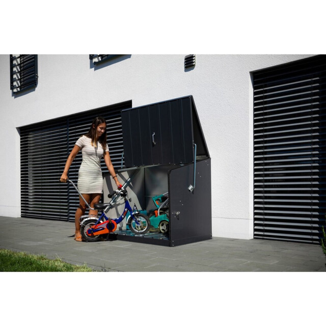 Trimetals Opbergkast stoweaway tm11000 fietsenberging antraciet | 88x136x112 3048339 large