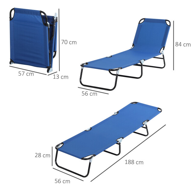 4goodz Ligbed opvouwbaar rugleuning verstelbaar 5 standen - 3079556 large