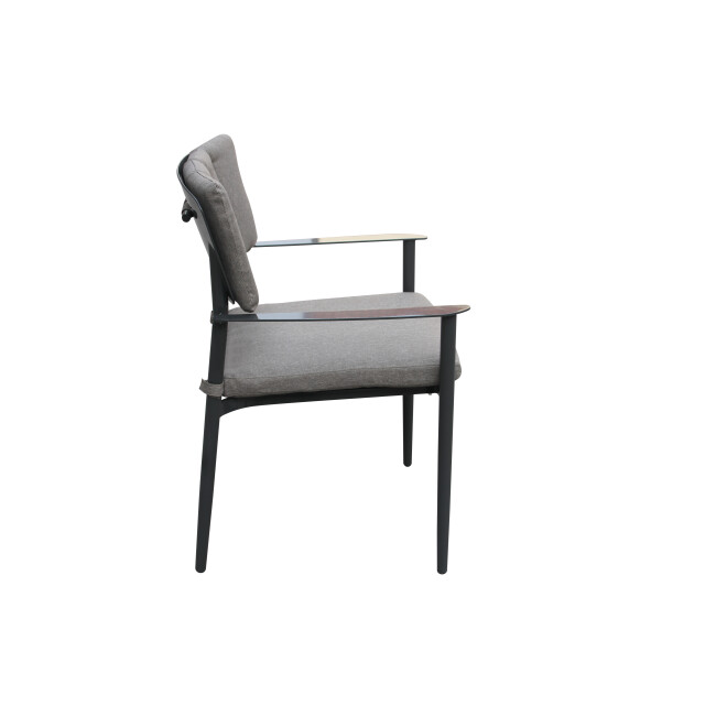 SenS-Line alicante eetkamerstoelen set van 4 56,5x59,5x87 aluminium - 3079740 large