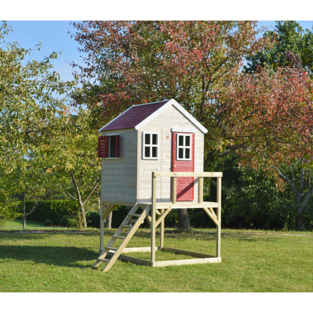 Wendi Toys Houten speelhuis op palen wtm21 160x190x244 cm 3068177 large