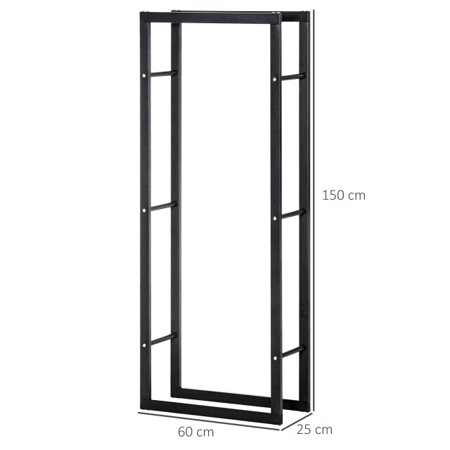 4goodz Homcom houtrek metaal 25x60x150cm / 820-148 houtopslag standaard 3079302 large