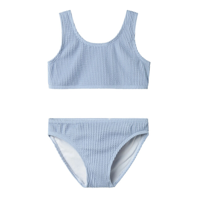 Name It Meisjes bikini set nkfziba gestreept met kliksluiting 13232807-Lichtblauw large