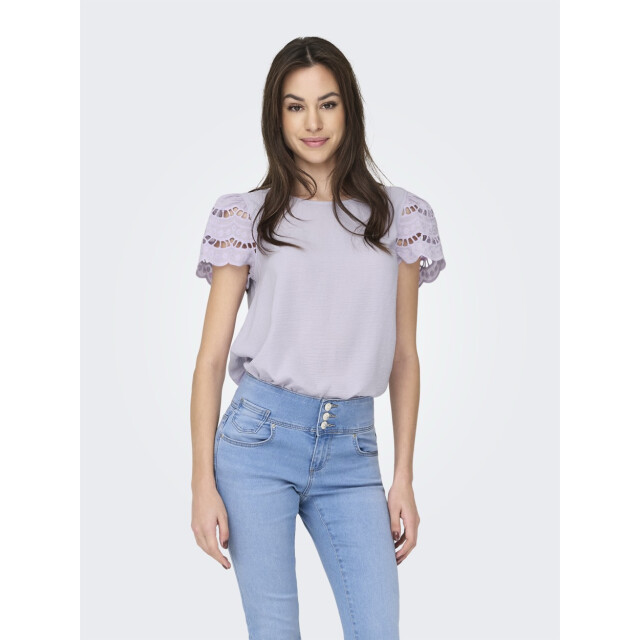 Jacqueline de Yong Jdyhannah ss lace top wvn lila 4382.51.0004 large