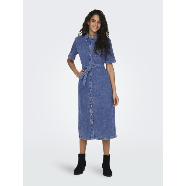 Only Onllana ss long dress dnm rea258 no blue denim 4430.35.0003 large