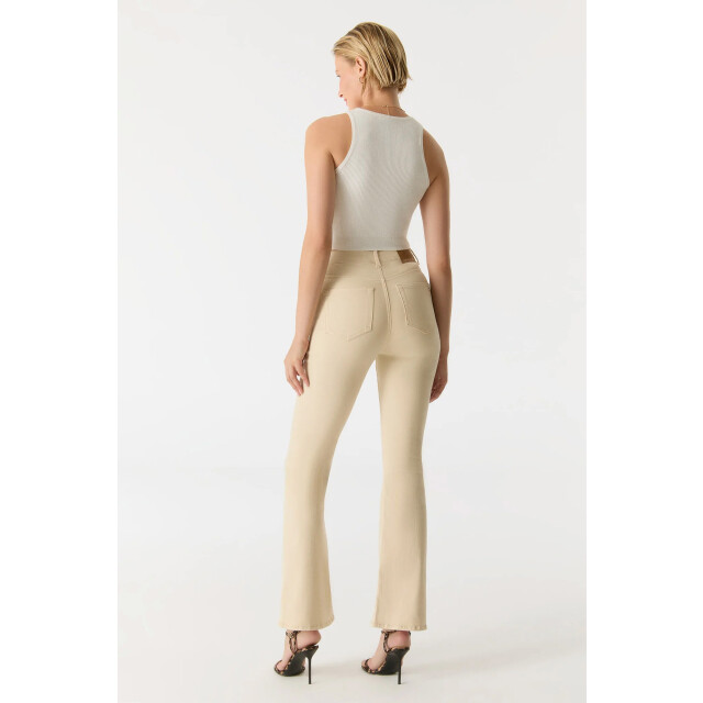 C.O.J. Denim Ultra high waist flare ecru Matilda-253 large