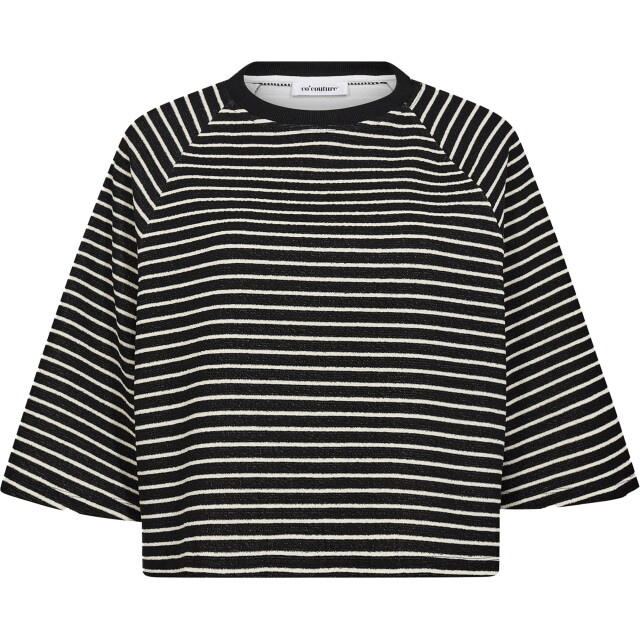 Co'Couture Erincc stripe tee black-white 33130-96400 large