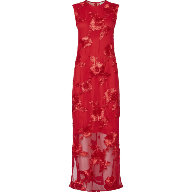 Y.A.S Yasfloree sl long dress s. show cherry tomato 26037067-213792 large