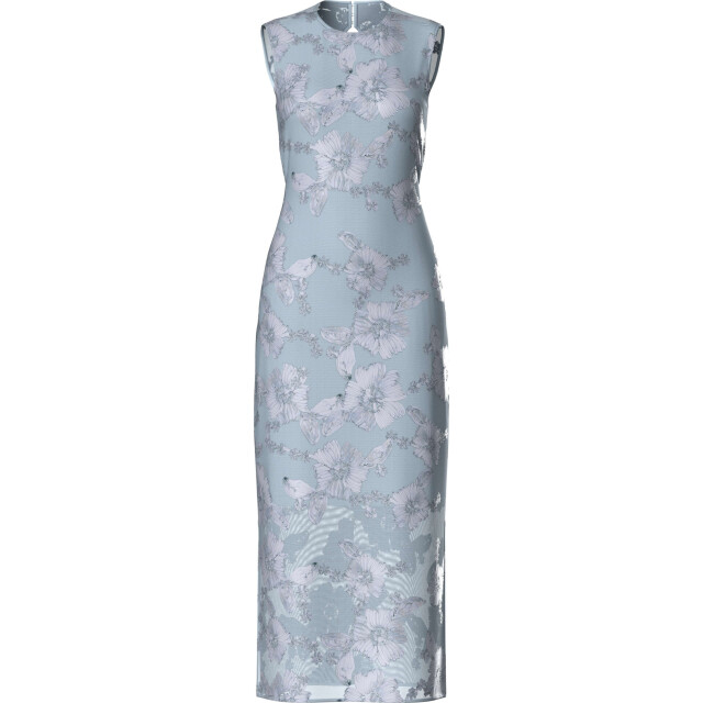 Y.A.S Yasfloree sl long dress s. show halogen blue 26037067-301155 large