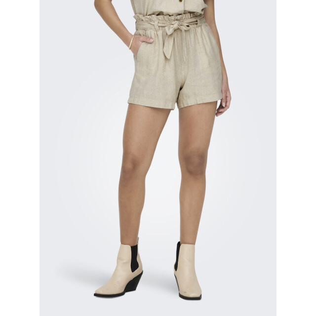 Jacqueline de Yong say mw linen shorts wvn noos 15225921 oatmeal 06902.941.0001 large