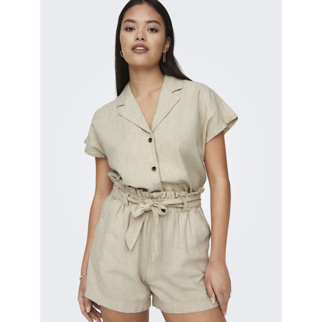 Jacqueline de Yong say mw linen shorts wvn noos 15225921 oatmeal 06902.941.0001 large