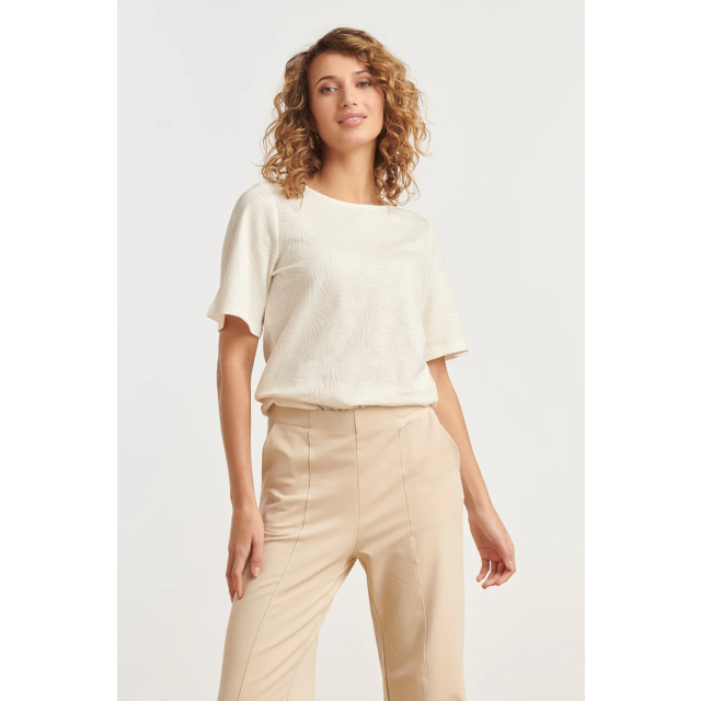 Smashed Lemon 25169 off-white bladtextuur top 25169-010-XS large