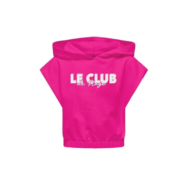 Only Zomer sweatshirt s/s meisjes , roze paars kogamanda 15322170 - Fuchsia Purple Le Club - Kogamanda large