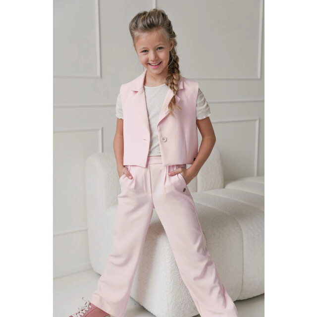 Like Flo Zomer gilet meisjes licht tweed demi F501-5314-201 large