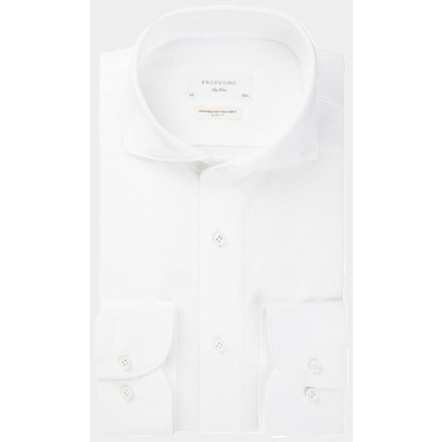 Profuomo Business hemd lange mouw japanese knit slim fit pp2hc10006/100 164021 large