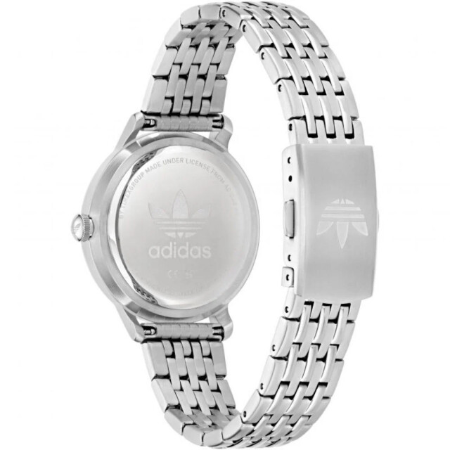 Adidas Rvs horloge met code one functie Adidas Grijze RVS Horloge Met CODE ONE Functie large