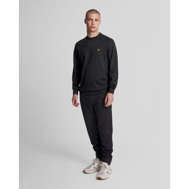 Lyle and Scott crew neck fly fleece sweater sportcasual heren - 069642_990-XXL large
