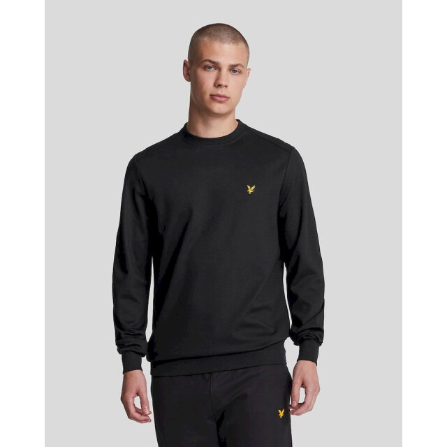 Lyle and Scott crew neck fly fleece sweater sportcasual heren - 069642_990-XXL large