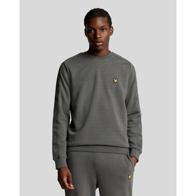 Lyle and Scott tape crew neck sweater sportcasual heren - 069650_970-L large