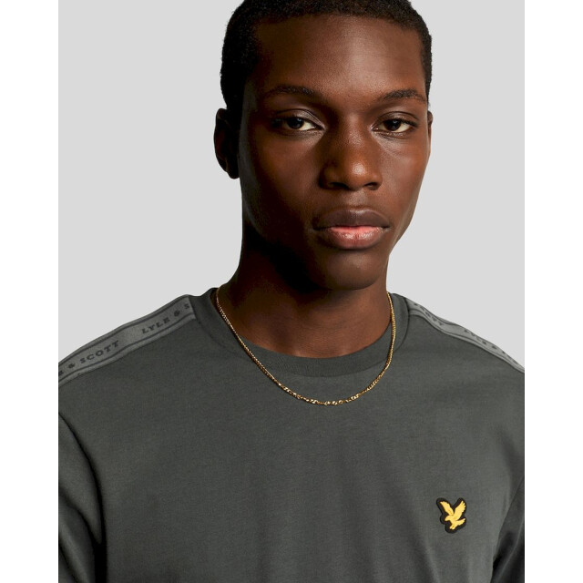 Lyle and Scott tape t-shirt t-shirt sportcasual km heren - 069679_970-XL large