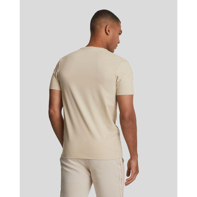 Lyle and Scott tape t-shirt t-shirt sportcasual km heren - 069680_180-XL large