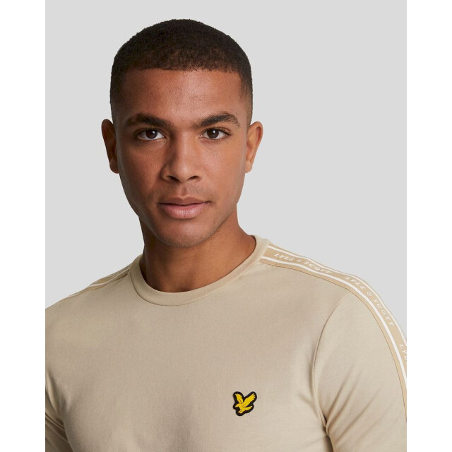 Lyle and Scott tape t-shirt t-shirt sportcasual km heren - 069680_180-XL large