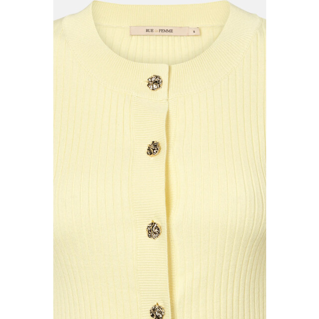 Rue de Femme Rdf lope knit cardigan RdF Lope Knit Cardigan/703 Soft Yellow large